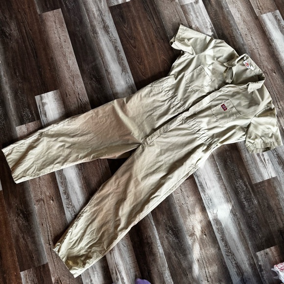 Vintage Dickies Khaki Workwear Jumpsuit Tall Size 48
